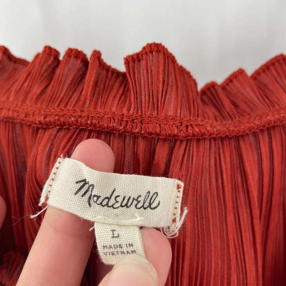 Madewell Nicole Cropped Ruffle Cami Tank Top - Picture 4 of 7